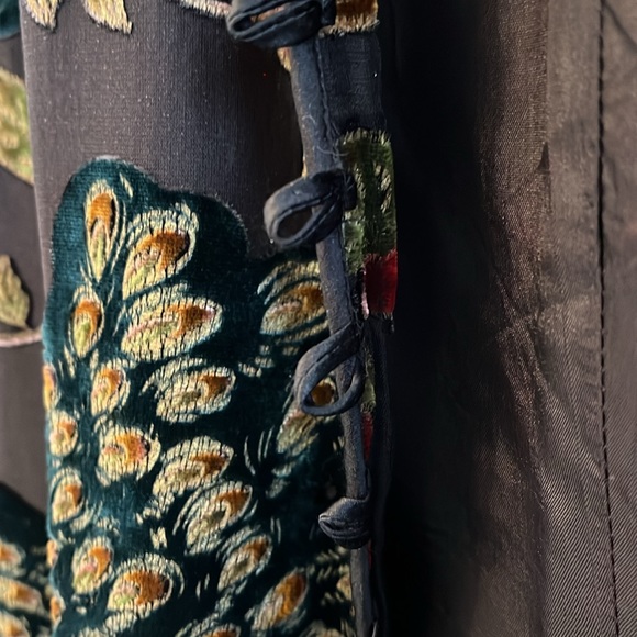 Colourful Vintage blazer/ blouse velour like material sz 6 - Picture 5 of 9